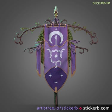 World of Warcraft Night Elf Banner Bladecrest Sentinel Guild Commission
