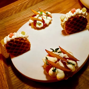 Stroopwaffle and Plum Tartelette