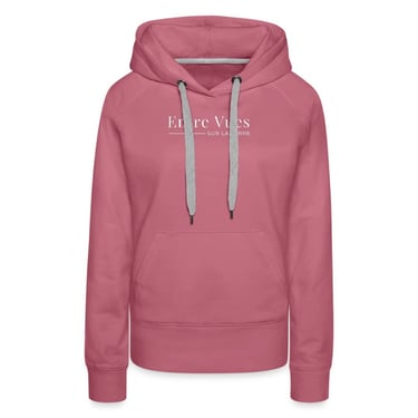 a pink hoodie with the words here's a picture of a woman '