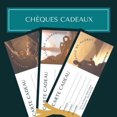 chèque cadeau massage, carte cadeau massage