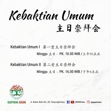 gereja di tanjung pinang kebaktian umum ibadah raya