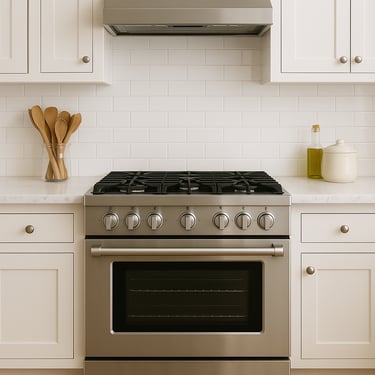 gas oven in a kitchen
