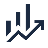 ícone de gráfico crescente que representa os Valores da VECapital