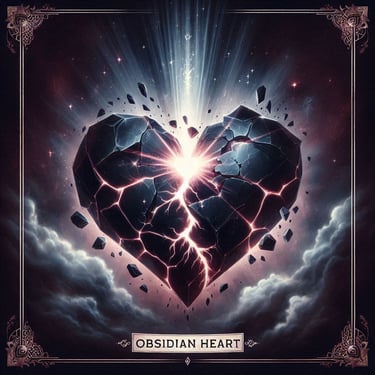 OBSIDIAN HEART Band Logo - The Sonic alchemists of the Harmonya Chronicles