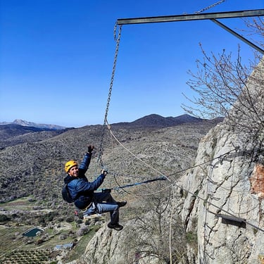Vía ferrata guiada en Andalucía
