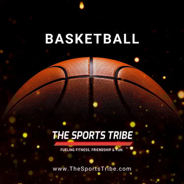 a basketball ball with the words the sports tribe