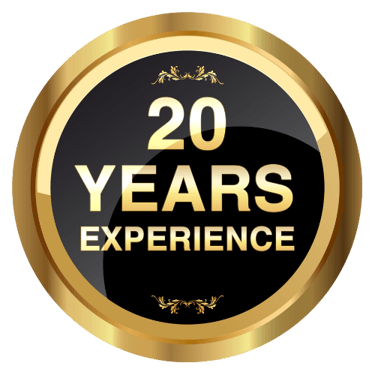 20 years experience badge