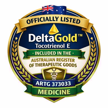 DeltaGold Tocotrienol E TGA Approved ARTG 373033