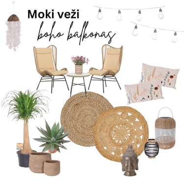 boho balcony idea