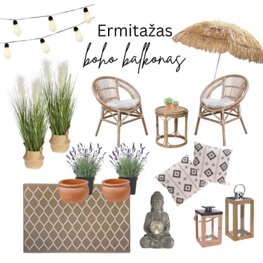 boho balcony idea