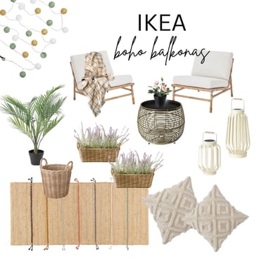 IKEA boho balcony decor