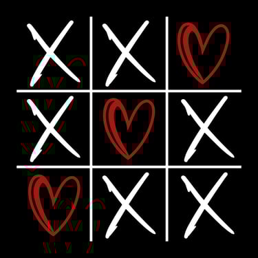 a ticquet with a heart on it
