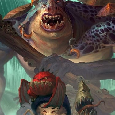 Troggoth troll and gloomspite gitz
