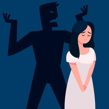 Femme souffrant de peur du rejet et de son propre discours intérieur : la dépendance affective