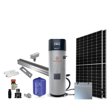 kit proteu de 300litros de agua com apoio fotovoltaico com apoio em 85%  através do fundo ambiental 