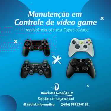Onde reparar o video game em piripiri, loja de conserto de video game