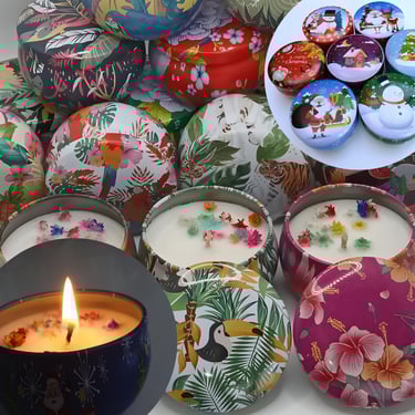 Scented candle with the fragrance of Grasse (France) from the low-cost collection