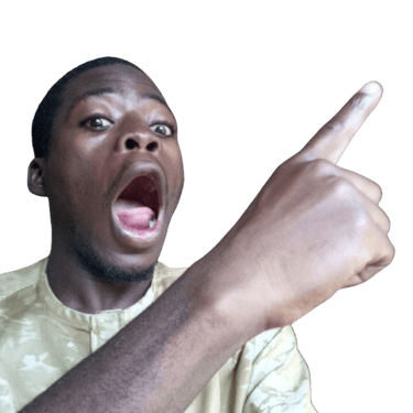 a man with a surprised expression on his face