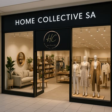 a storefront of a home with a mannequinequine