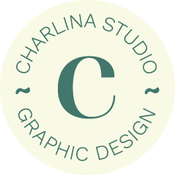 Logo circulaire Charlina Studio, graphiste freelance Toulouse