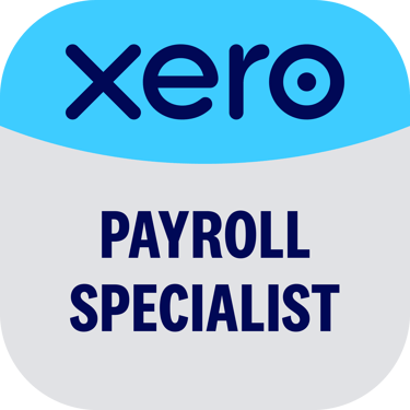 Badge to acknowledge this bookkeeper is a Xero Payroll Specialist & Expert
