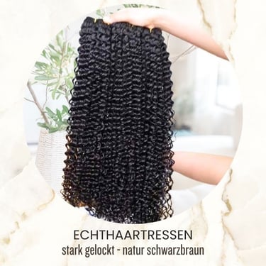 Jerry curl stark gelockte haar extensions natur echthaar