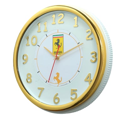 3D number golden wall clock