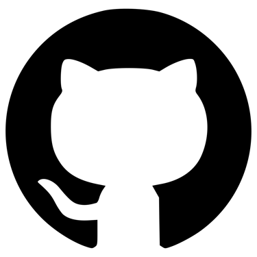 github logo white cat silhouette on a black background