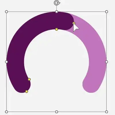 Animated radial gauge SmartIcon showing adjustable progress or performance levels.