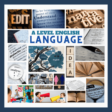 A Level English Language image montage