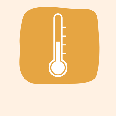 a thermometer showing body temperature