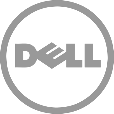 dell logo in grey