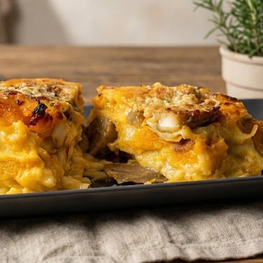 Vegetarian recipe for pumpkin lasagna