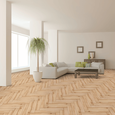 cobra herringbone flooring installed image