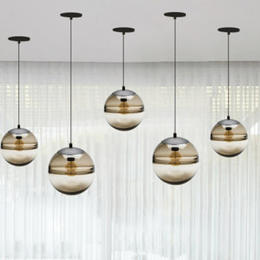 MNK-011 Coffee art glass chandelier
