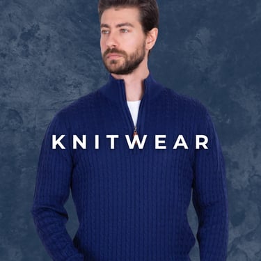 "Knitwear", a man wearing Wilson and Sloane Knitwear