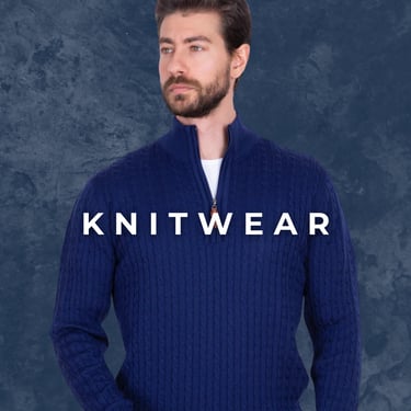 "Knitwear", a man wearing Wilson and Sloane Knitwear