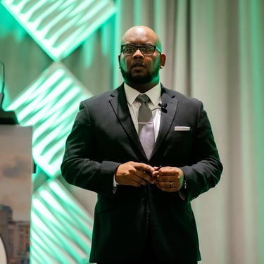 Image of Charles Brown presenting at a conference