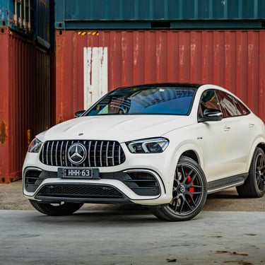 Close-up of GLE 63 AMG on Bridgestone tyres at a luxury tyre shop in Nigeria