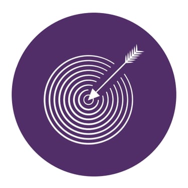a target target with a target arrow in the center of a circle