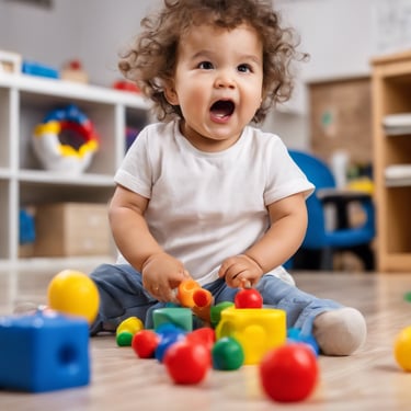 child learning at preschool