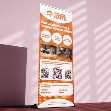 Banner which says "Video game events & gaming tournaments"