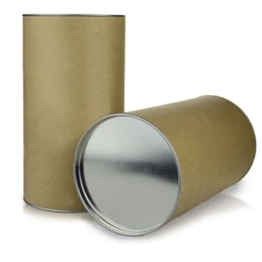 a group of cans of different sizes and colors