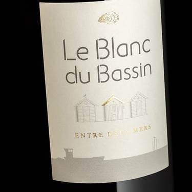 Etiquette de la bouteille Le Blanc du Bassin