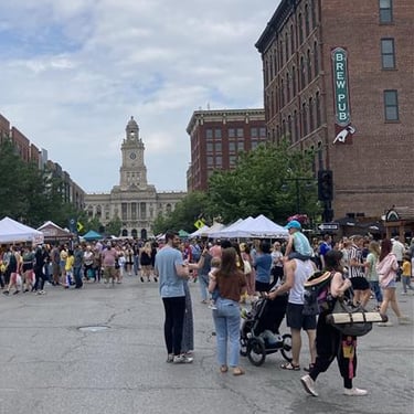 Photo of a street fair