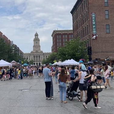 Photo of a street fair