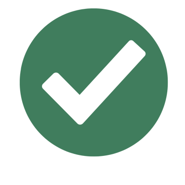 wellbridge green check icon