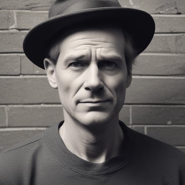 A stage with vibrant lighting effects, featuring a large, colorful digital screen displaying abstract patterns. A DJ setup is in the center, with a silhouette of a person dancing energetically in the foreground. Lights of various colors, including red and white, create a dynamic atmosphere.