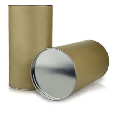 a group of cans of different sizes and colors