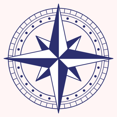 a compass rose - symbol of emotional resilience and clarity